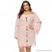 Women Plus Size Bathing Cover Up Dress Patchwork Off Shoulder Casual Loose Crochet Smock Beach Cover Up XX-Large B07PR9J6GP